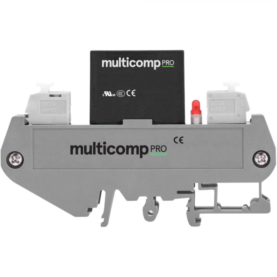 MULTICOMP PRO SSR, DIN RAIL, 0-60V AC, 3-10V DC, 20 A - MCDRA-1/KSL60D20-L