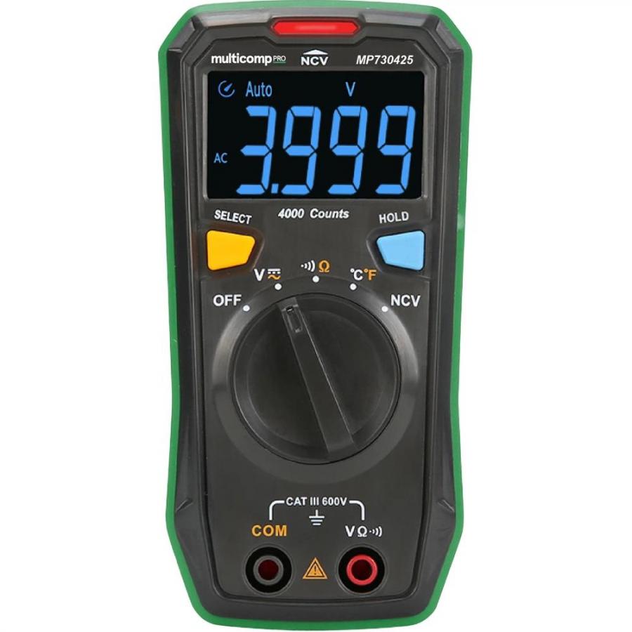 MULTICOMP PRO POCKET SIZED RESIDENTIAL DIGITAL MULTIMETER - MP730425