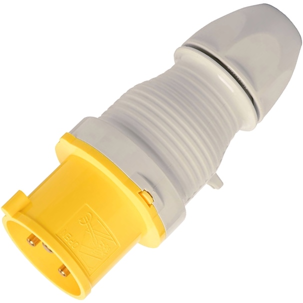WALTHER ELECTRIC 110VAC 32A 2P+E YELLOW INDUSTRIAL POWER CONNECTORS