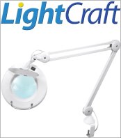 זכוכיות מגדלת שולחניות עם תאורה LIGHTCRAFT