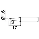 ראש למלחם - 1.6MM CHISEL